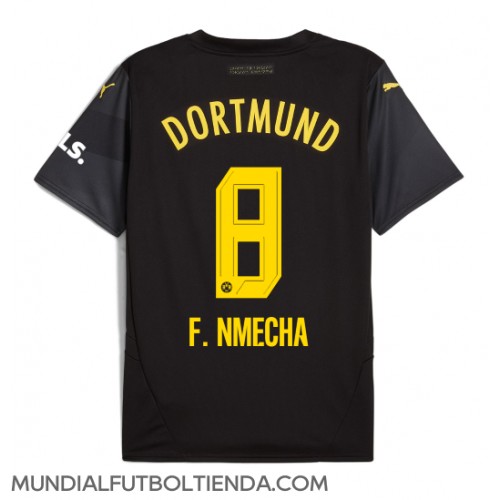 Camiseta Borussia Dortmund Felix Nmecha #8 Segunda Equipación Replica 2024-25 mangas cortas